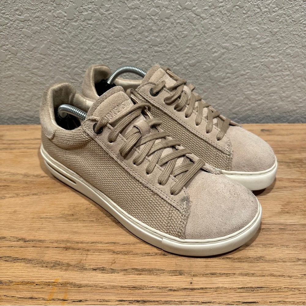 Birkenstock Bend Low tan Suede Sneaker Shoes Women Size‎ US 7.5-8 EU 38